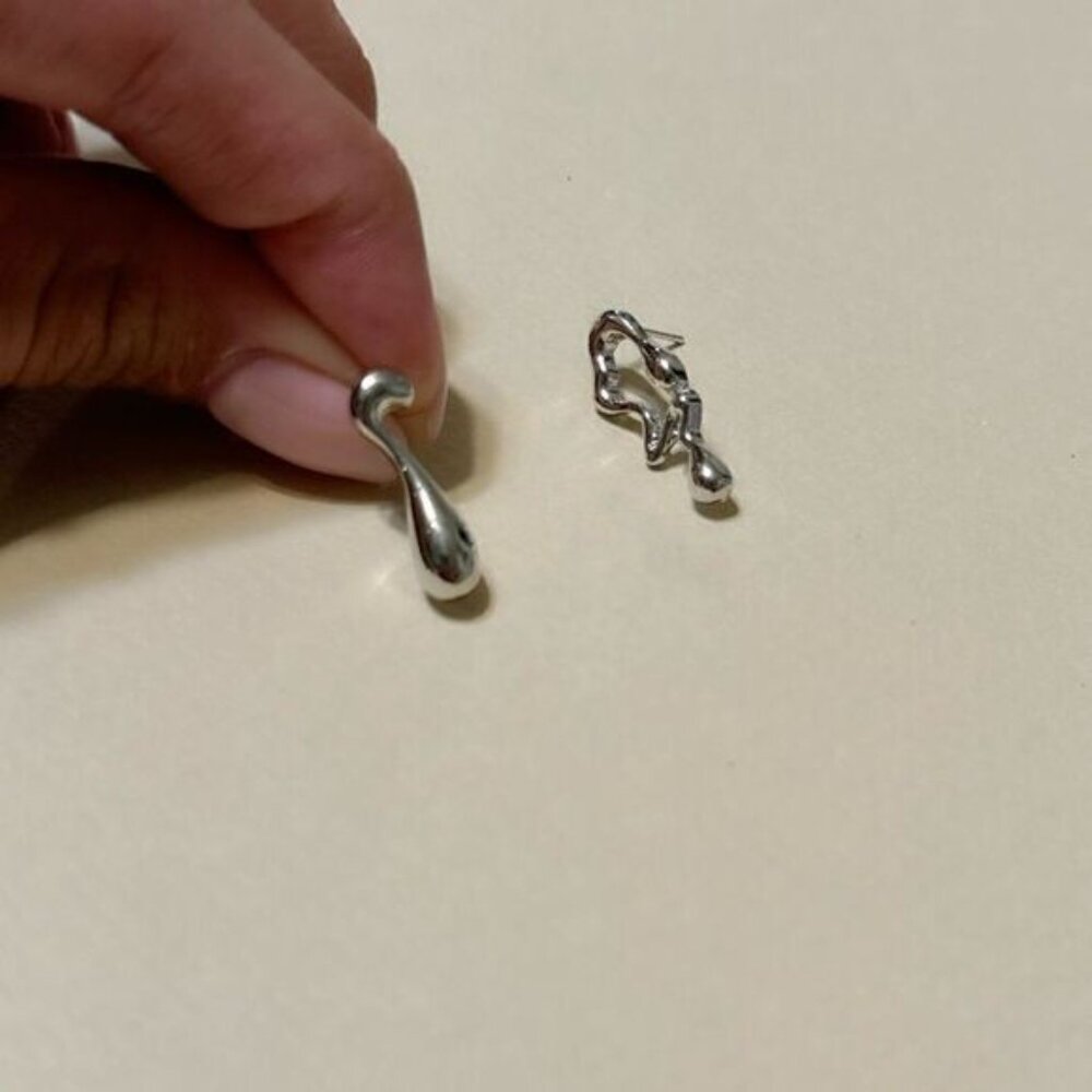 Water drop earrings N803 - Picture 3 of 4